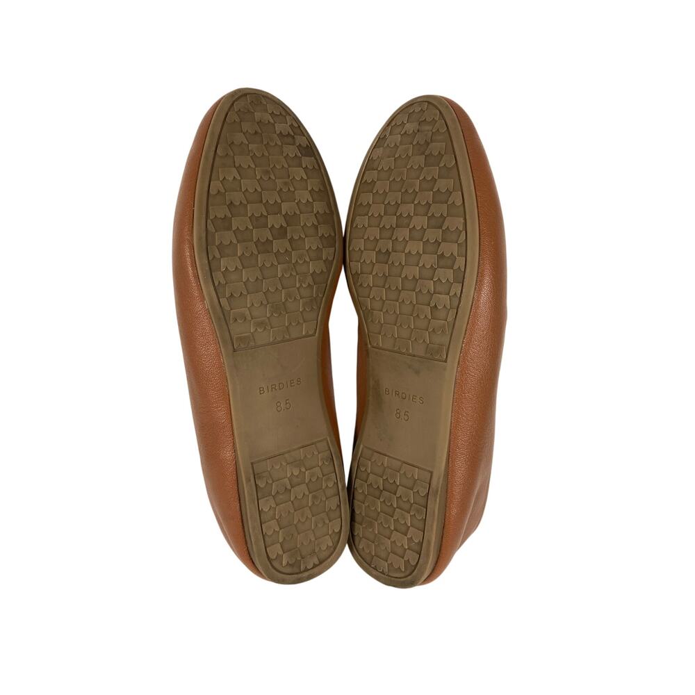 Birdies Flat Casual Slip On Loafer Cognac Leather Comfort Shoes Size 8.5 - Picture 8 of 10